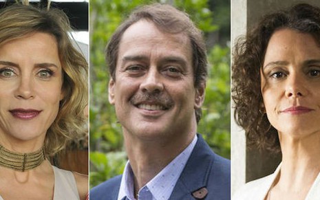 Malu (Daniela Galli) tem caso com Edgar (Marcello Antony), marido de Marta (Malu Galli) - Montagem/Divulgação/TV Globo