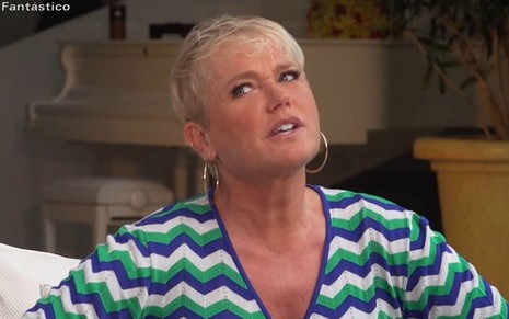 Xuxa Meneghel em entrevista para o Fantástico, da Globo, exibida em 1ª de novembro