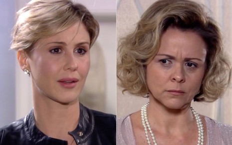 Montagem com as atrizes Guilhermina Guinle e Giulia Gam em cena de Ti Ti Ti