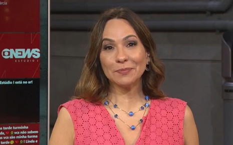 Maria Beltrão na edição de 28 janeiro do Estúdio I, da GloboNews