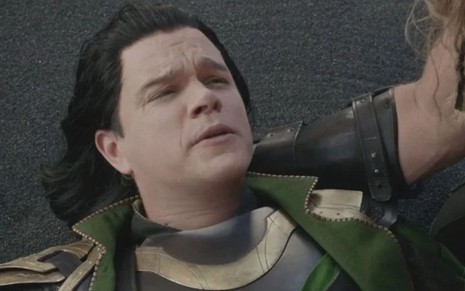 Matt Damon em cena do filme Thor: Ragnarok (2017)