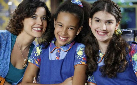 Carol (Manuela do Monte), Pata (Júlia Olliver) e Mili (Giovanna Grigio) em Chiquititas, do SBT