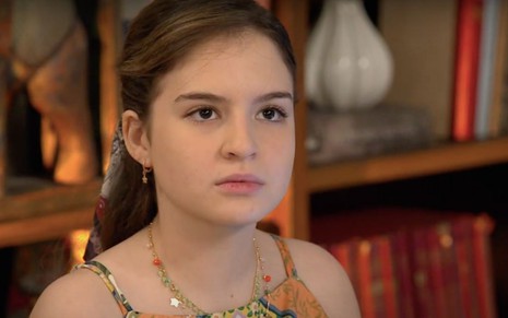 A atriz Sophia Valverde séria como a personagem Poliana da novela As Aventuras de Poliana, do SBT