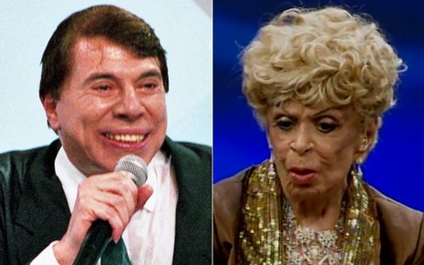 Montagem com Silvio Santos e Dercy Gonçalves