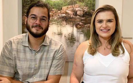 Túlio Gadêlha ao lado de Marília Arraes, candidata à Prefeitura de Recife