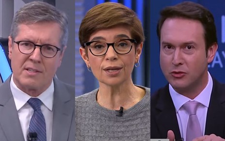 Montagem com Márcio Gomes, Renata Lo Prete e Eduardo Ribeiro