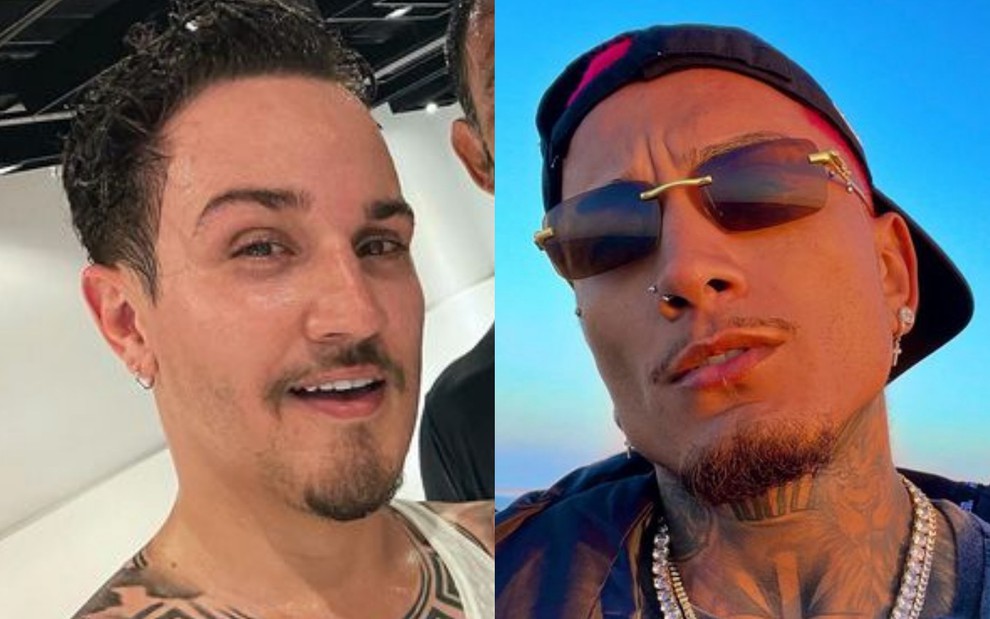 Dynho Alves e Christian Figueiredo em fotos compartilhadas nas redes sociais