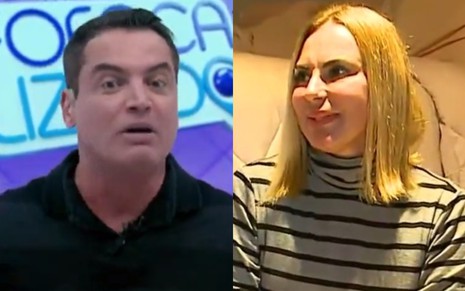 Leo Dias (à esquerda) e Marilene Saade (à direita) no Fofocalizando