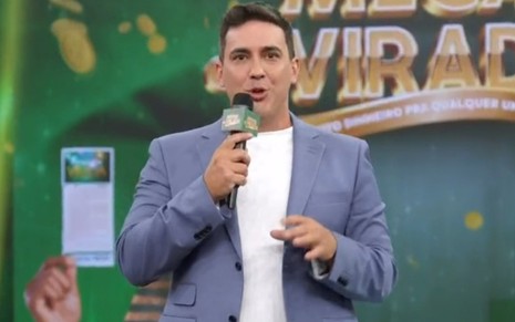 Andre Marques no sorteio da Mega da Virada