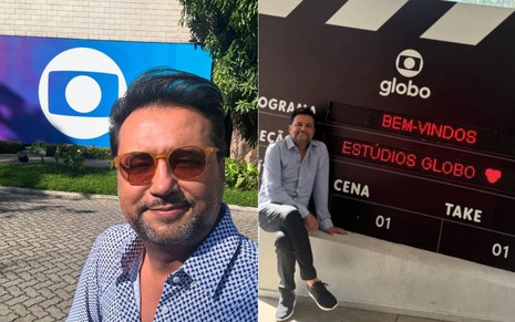 Geraldo Luís nos Estúdios Globo