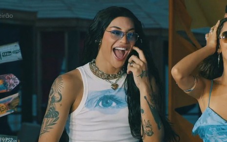 Pabllo Vittar durante o Caldeirão deste sábado (29)