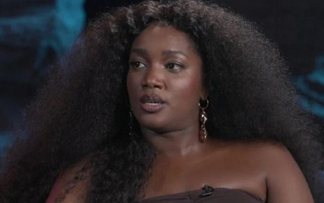 Iza em entrevista ao Fantástico, na Globo, em abril