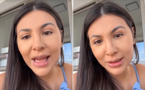Jheny Santucci em vídeos postados no Instagram