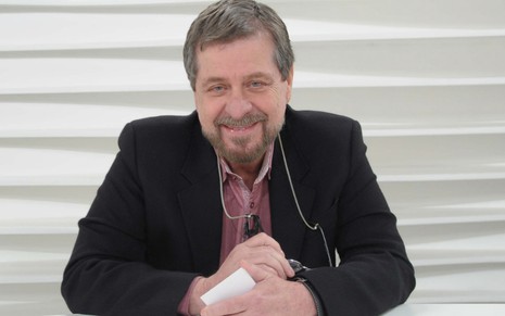 Flavio Galvão em estúdio da Cultura, onde trabalha atualmente como comentarista político - Divulgação/Cultura