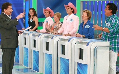 O apresentador Silvio Santos, que ficou durante 31 minutos na liderança da audiência - Roberto Nemanis/SBT