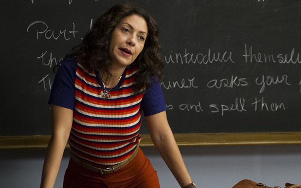 A atriz Fabiula Nascimento interpreta a professora Cristina em cena da novela Boogie Oogie, da Globo - ESTEVAM AVELLAR/TV GLOBO